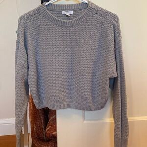 Grey abound cropped sweater